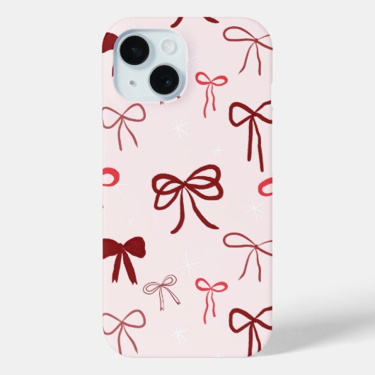 Coques Case-Mate iPhone Elegant Red Bow Phone Case (Verso)