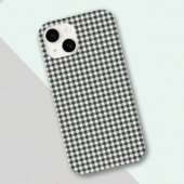 Coques Case-Mate iPhone Élégant Retro Noir Blanc En vichy Plaid Motif