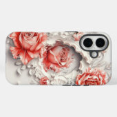 Coques Case-Mate iPhone Élégant Rose 3D, abeilles et beauté botanique (Verso (horizontal))