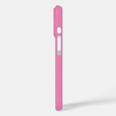 Coques Case-Mate iPhone Élégant rose blanc rayures de course Monogrammed C (Verso / Gauche)