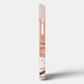 Coques Case-Mate iPhone Elégant Rose en marbre or (Verso / Gauche)