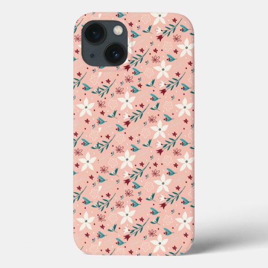 Coques Case-Mate iPhone Élégant rose froral (Verso)