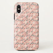 Coques Case-Mate iPhone Élégant rose froral (Dos)