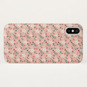 Coques Case-Mate iPhone Élégant rose froral (Dos (Horizontal))