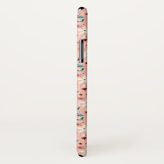 Coques Case-Mate iPhone Élégant rose froral (Dos/Droite)