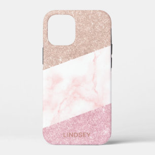 Case-Mate iPhone Case Elégant rose géométrique parties scintillant en or