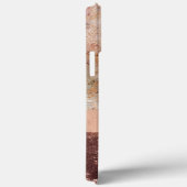 Coques Case-Mate iPhone Élégant Rose Gold Marble Agate Script (Verso / Droite)
