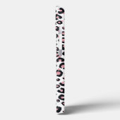 Coques Case-Mate iPhone Élégant Rose Léopard Noir Motif (Verso / Gauche)