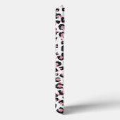 Coques Case-Mate iPhone Élégant Rose Léopard Noir Motif (Verso / Droite)