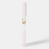 Coques Case-Mate iPhone Elégant Rose or floral Pastel Blush Aquarelle (Verso / Droite)