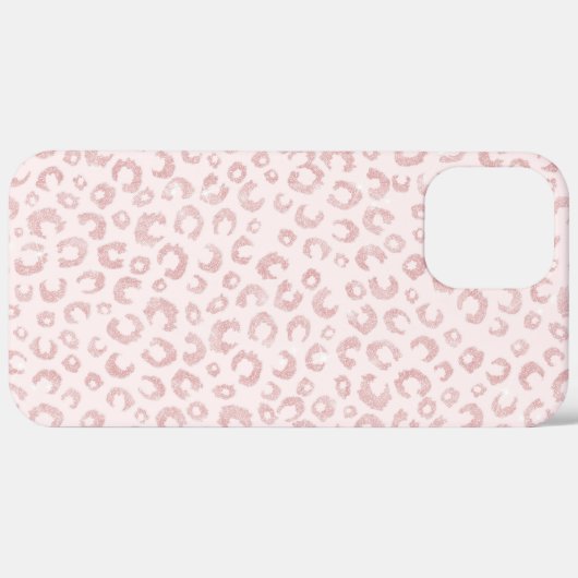 Coques Case-Mate iPhone Élégant Rose Parties scintillant d'or Leopard Moti (Retour (horizontal))