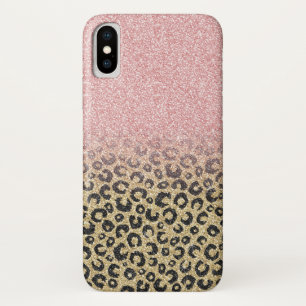 Case-Mate iPhone Case Élégant Rose Parties scintillant or Empreinte de l