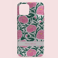 Elégant rose Peony Flowers Personnalisé