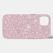 Coques Case-Mate iPhone Elégant rose vif abstrait tendance parties scintil (Verso (horizontal))