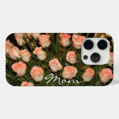 Coques Case-Mate iPhone Élégant Roses de pêche (Verso (horizontal))