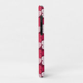 Coques Case-Mate iPhone Élégant Rouge rose Jigsaw Puzzle Motif Nom (Dos/Gauche)