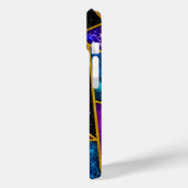 Coques Case-Mate iPhone Elégant rouge violet girly géométrique (Verso / Gauche)