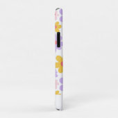 Coques Case-Mate iPhone Élégant rouge violet rétro moderne Super floral (Dos/Droite)