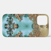 Coques Case-Mate iPhone Elégant Royal Gold et Aqua Design Coque-Mate iPhon (Verso (horizontal))