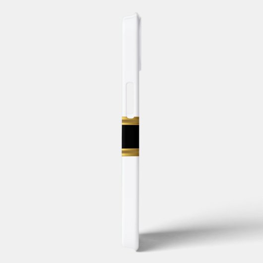 Coques Case-Mate iPhone Elégant Royal King Gold Black White Crown (Verso / Droite)