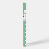 Coques Case-Mate iPhone Élégant ruban vert et blanc Pois or Mint (Verso / Gauche)