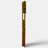 Coques Case-Mate iPhone Élégant Rust Orange Or Floral Script Monogramme (Verso / Droite)