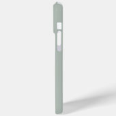 Coques Case-Mate iPhone Elégant Sage Green Nom personnalisé - (Verso / Gauche)