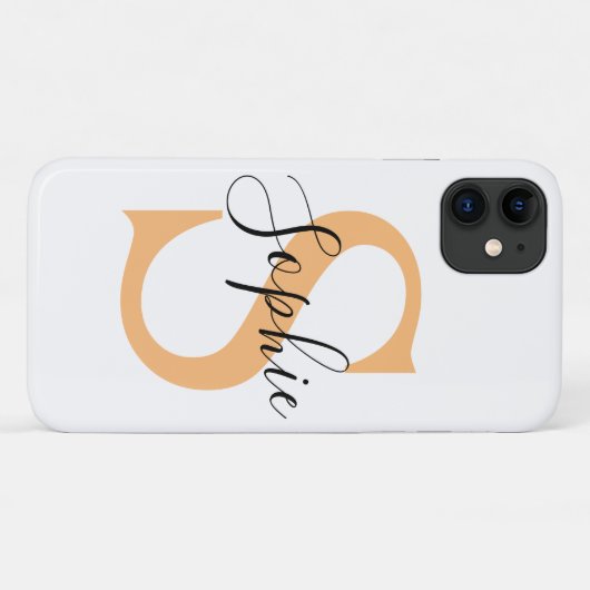 Coques Case-Mate iPhone Elegant Script Custom Name Personalized Gift (Dos (Horizontal))