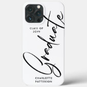 Coques Case-Mate iPhone Élégant script de calligraphie Graduate (Verso)
