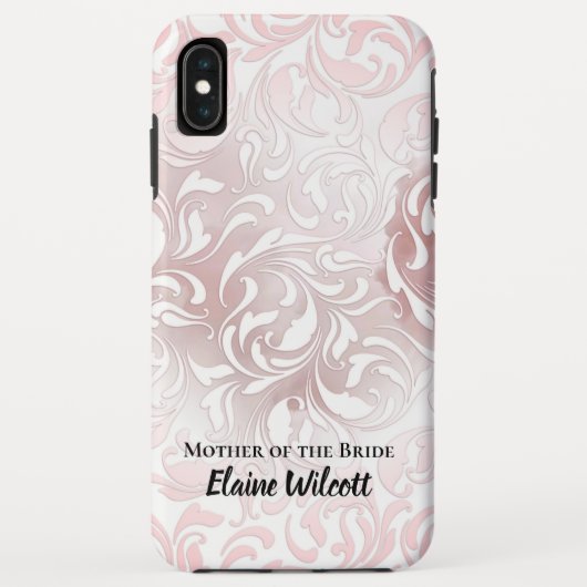 Coques Case-Mate iPhone Élégant script mère de la mariée (Dos)