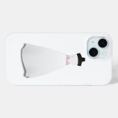 Coques Case-Mate iPhone Elegant Script White Wedding Dress Bride  (Verso (horizontal))