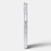 Coques Case-Mate iPhone Elegant Silver Glitter (Verso / Gauche)
