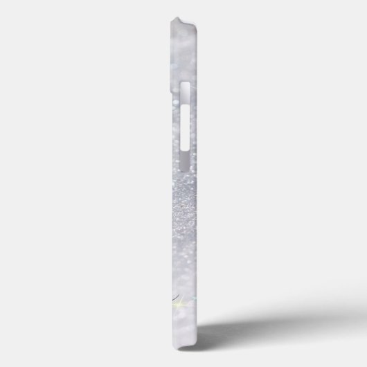 Coques Case-Mate iPhone Elegant Silver Glitter (Verso / Gauche)