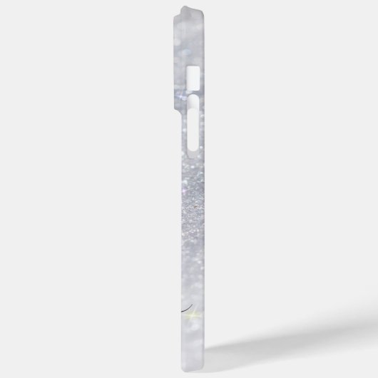 Coques Case-Mate iPhone Elegant Silver Glitter (Verso / Gauche)