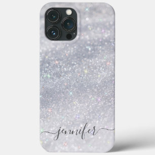 Case-Mate iPhone Case Elegant Silver Glitter