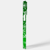 Coques Case-Mate iPhone Élégant Snowflakes vert et blanc Noël (Verso / Droite)