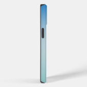 Coques Case-Mate iPhone  Elegant Soft Blue & White Ombre  (Verso / Droite)