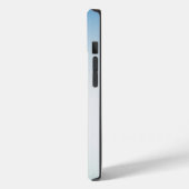 Coques Case-Mate iPhone  Elegant Soft Blue & White Ombre  (Verso / Gauche)