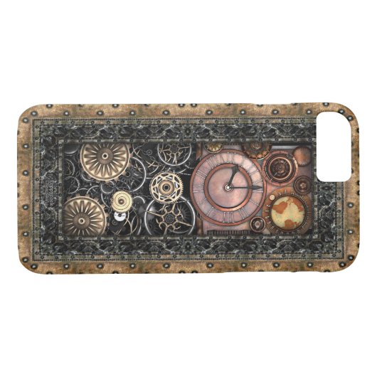 Coques Case-Mate iPhone Elégant Steampunk (Dos (Horizontal))