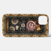 Coques Case-Mate iPhone Elégant Steampunk personnalisable (Verso (horizontal))