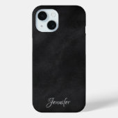 Coques Case-Mate iPhone Elégant tableau noir avec nom (Verso)