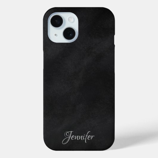 Coques Case-Mate iPhone Elégant tableau noir avec nom (Verso)