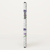 Coques Case-Mate iPhone Elégant teint d'eau violet motif floral (Dos/Droite)