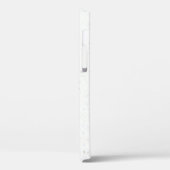 Coques Case-Mate iPhone Élégant Terrazzo Simple Pierre Grey Nom Monogramme (Verso / Gauche)