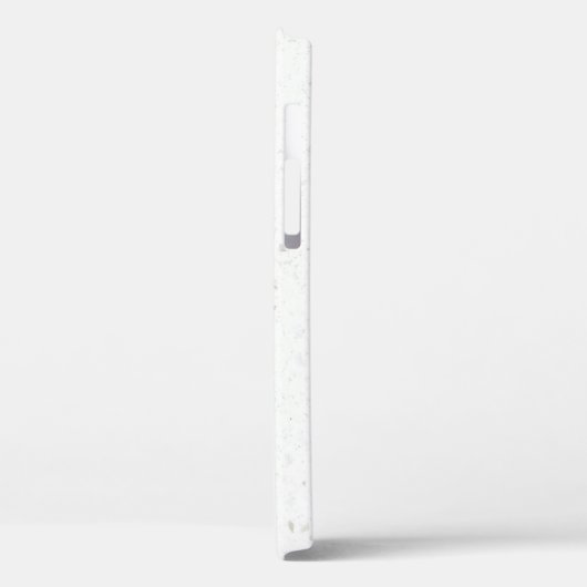 Coques Case-Mate iPhone Élégant Terrazzo Simple Pierre Grey Nom Monogramme (Verso / Gauche)