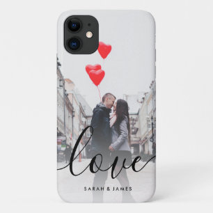 Case-Mate iPhone Case Élégant texte d'amour photo couple personnalisé