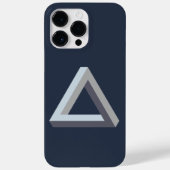 Coques Case-Mate iPhone Elégant triangle noir foncé (Verso)