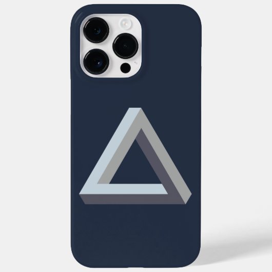 Coques Case-Mate iPhone Elégant triangle noir foncé (Verso)