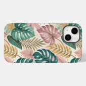 Coques Case-Mate iPhone Elegant Tropical Monsteras Boho (Verso (horizontal))