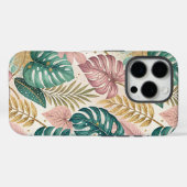 Coques Case-Mate iPhone Elegant Tropical Monsteras Gold (Verso (horizontal))